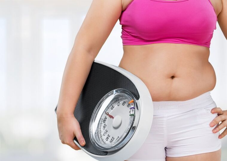 prekomerno telesno težo z metodami hujšanja