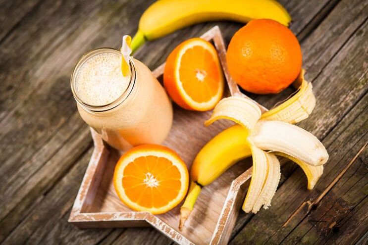 bananin-pomarančni smoothie za hujšanje